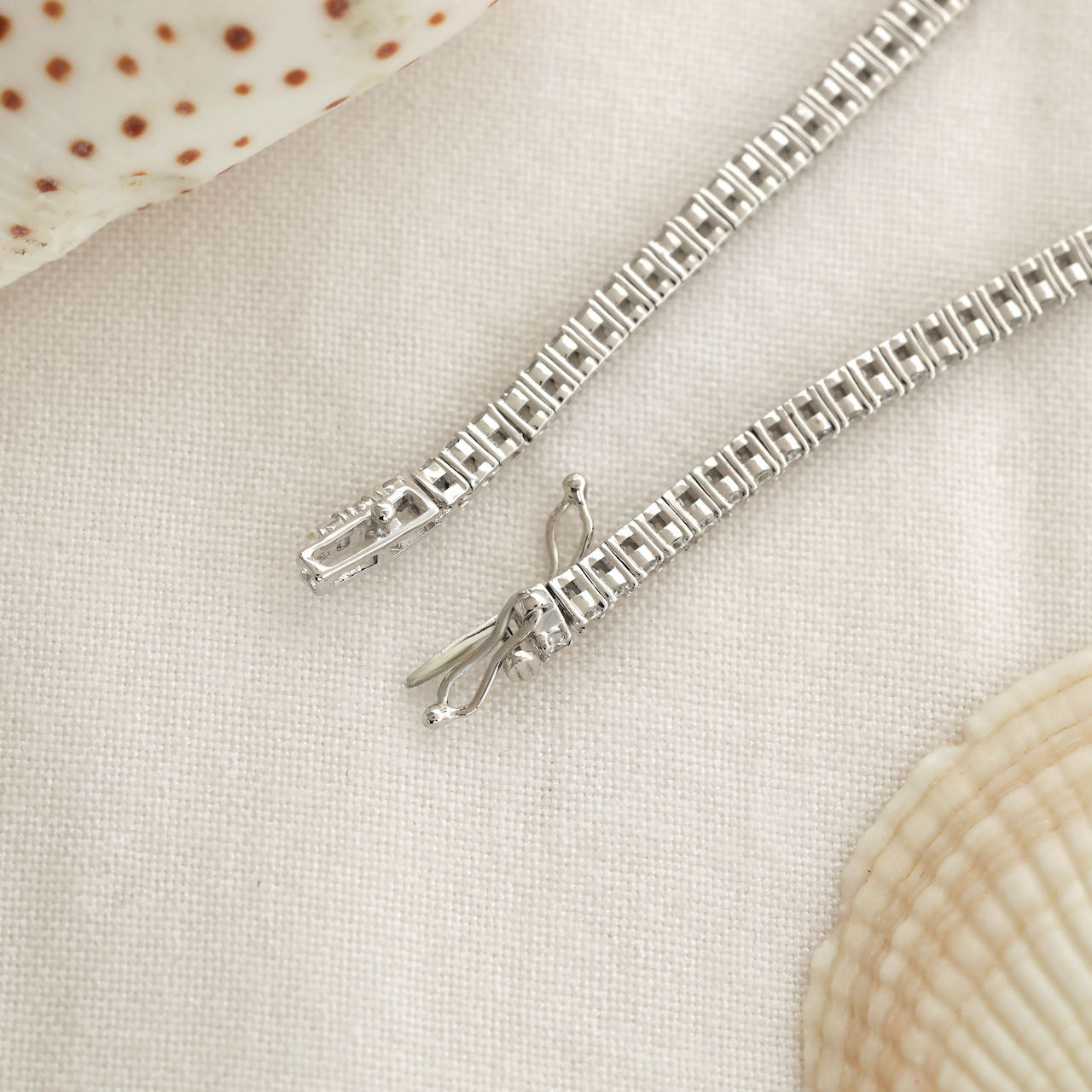 2.20 Carat TW Laboratory-Grown Diamond Tennis Bracelet in White Gold