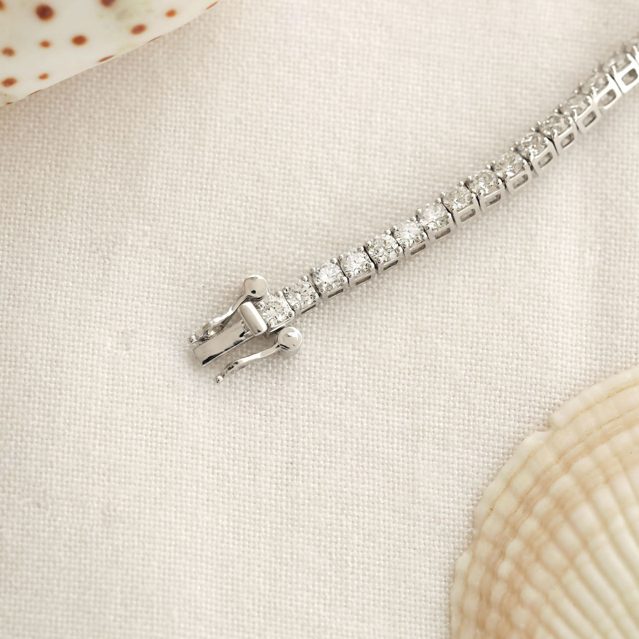 4.30 Ct TW Laboratory-Grown Diamond Tennis Bracelet in White Gold