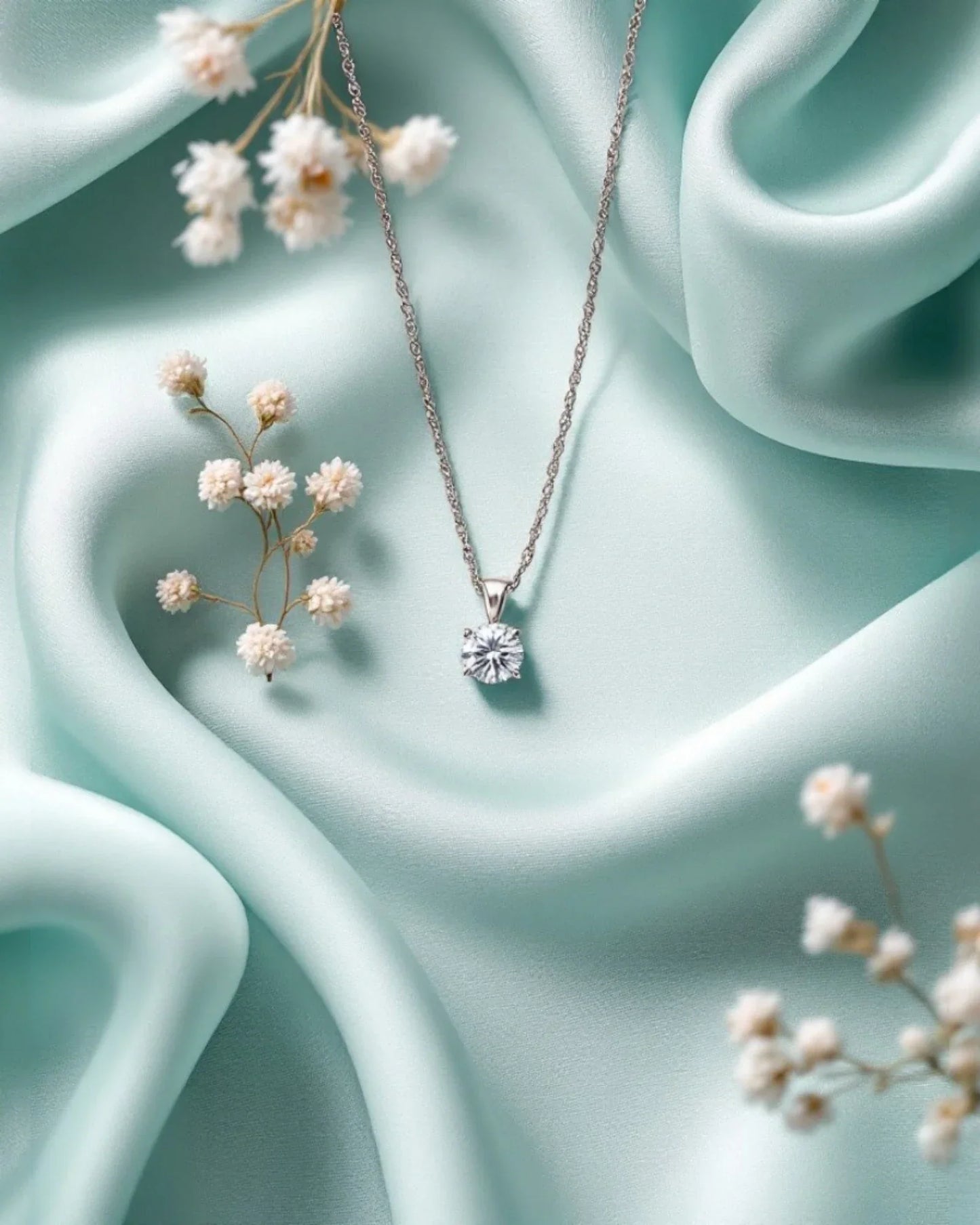 4 Prong Setting Diamond Solitaire Pendant