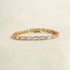 4.65ct Baguette-Cut Lab-Grown Diamond Tennis Bracelet in Yellow Gold