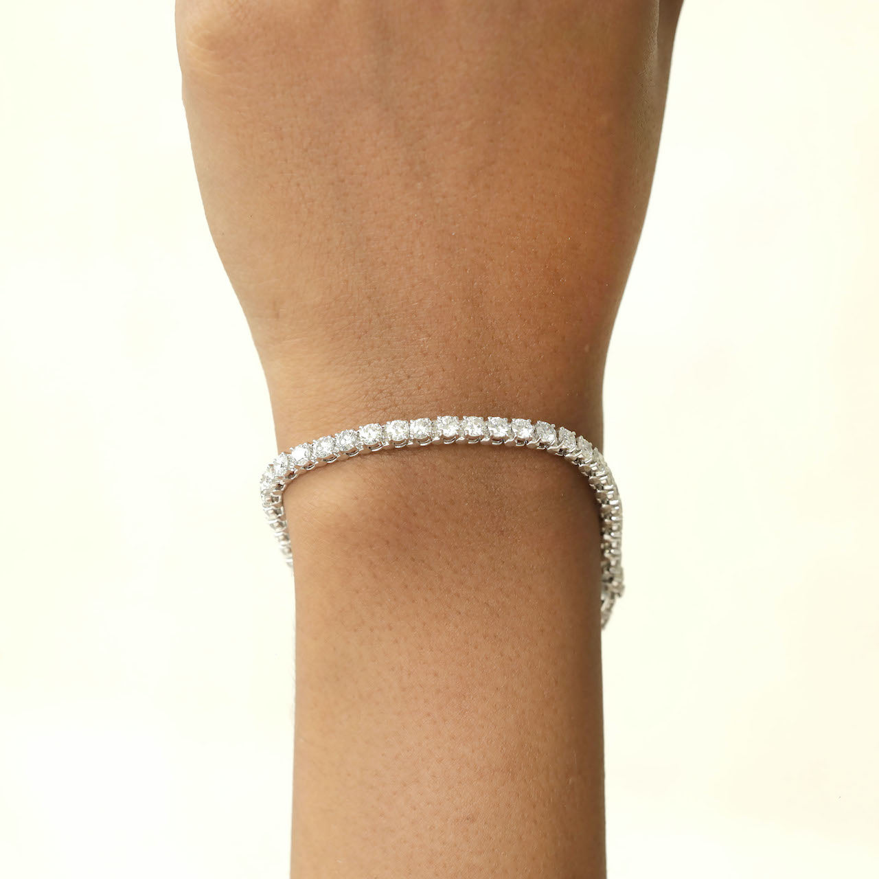 5.13 Carat TW Lab-Grown Diamond Tennis Bracelet in 9K White Gold