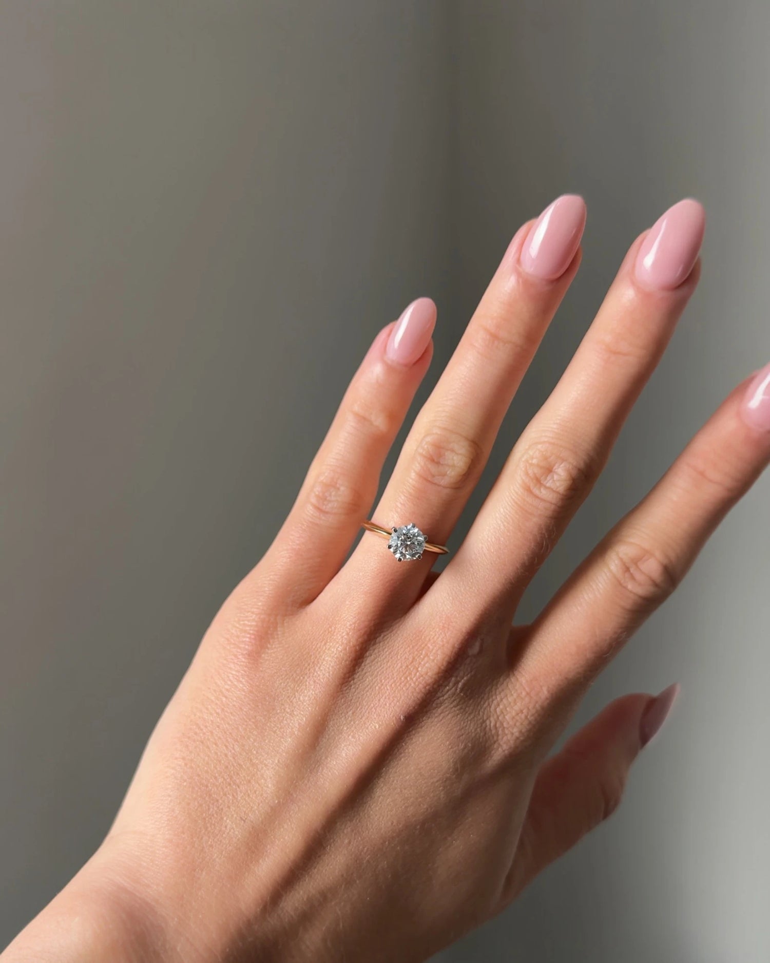 1.41ct Round Brilliant Cut Lab-Grown Engagement Diamond Ring