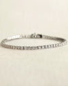 Diamond bracelet on a white background