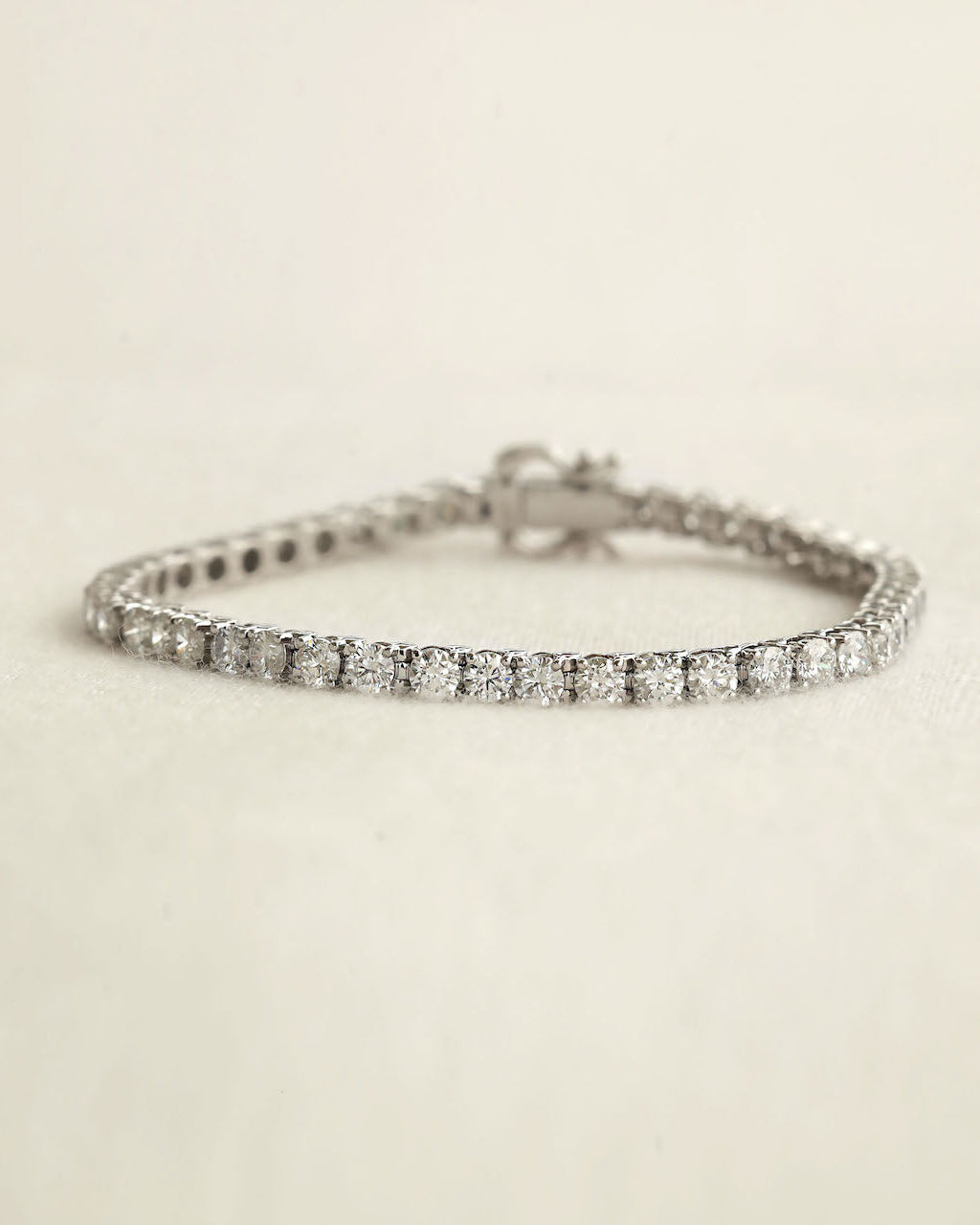 5.13 Carat TW Lab-Grown Diamond Tennis Bracelet in 9K White Gold