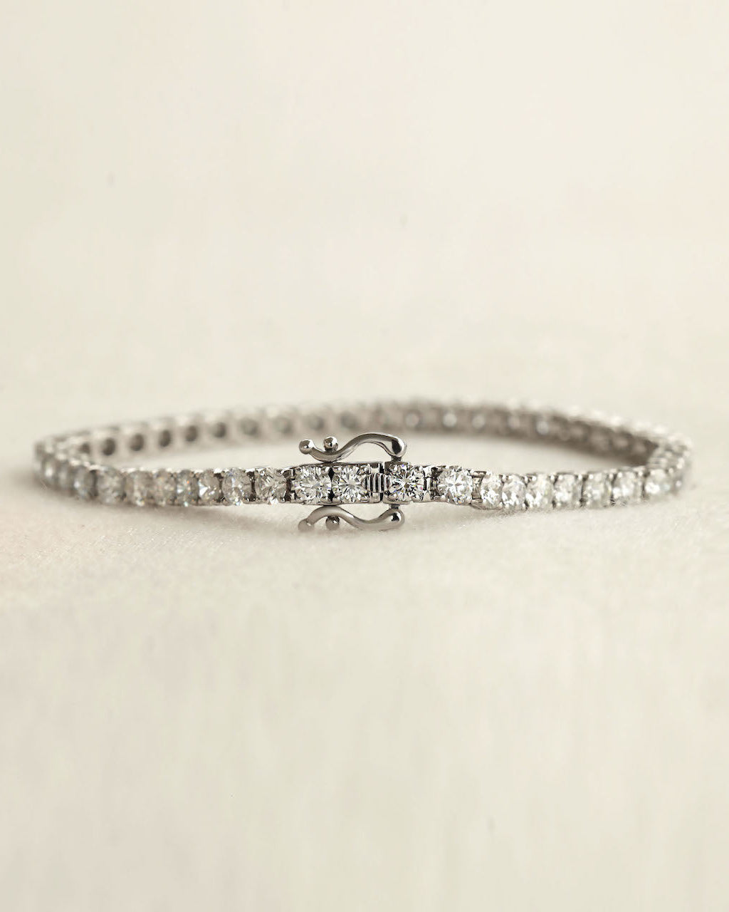 5.13 Carat TW Lab-Grown Diamond Tennis Bracelet in 9K White Gold