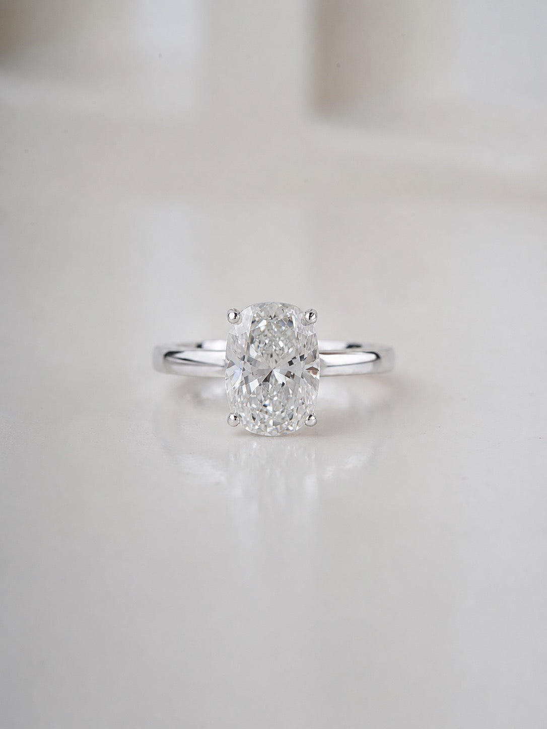 2.00ct Cushion Cut Lab Grown Diamond Solitaire Engagement Ring