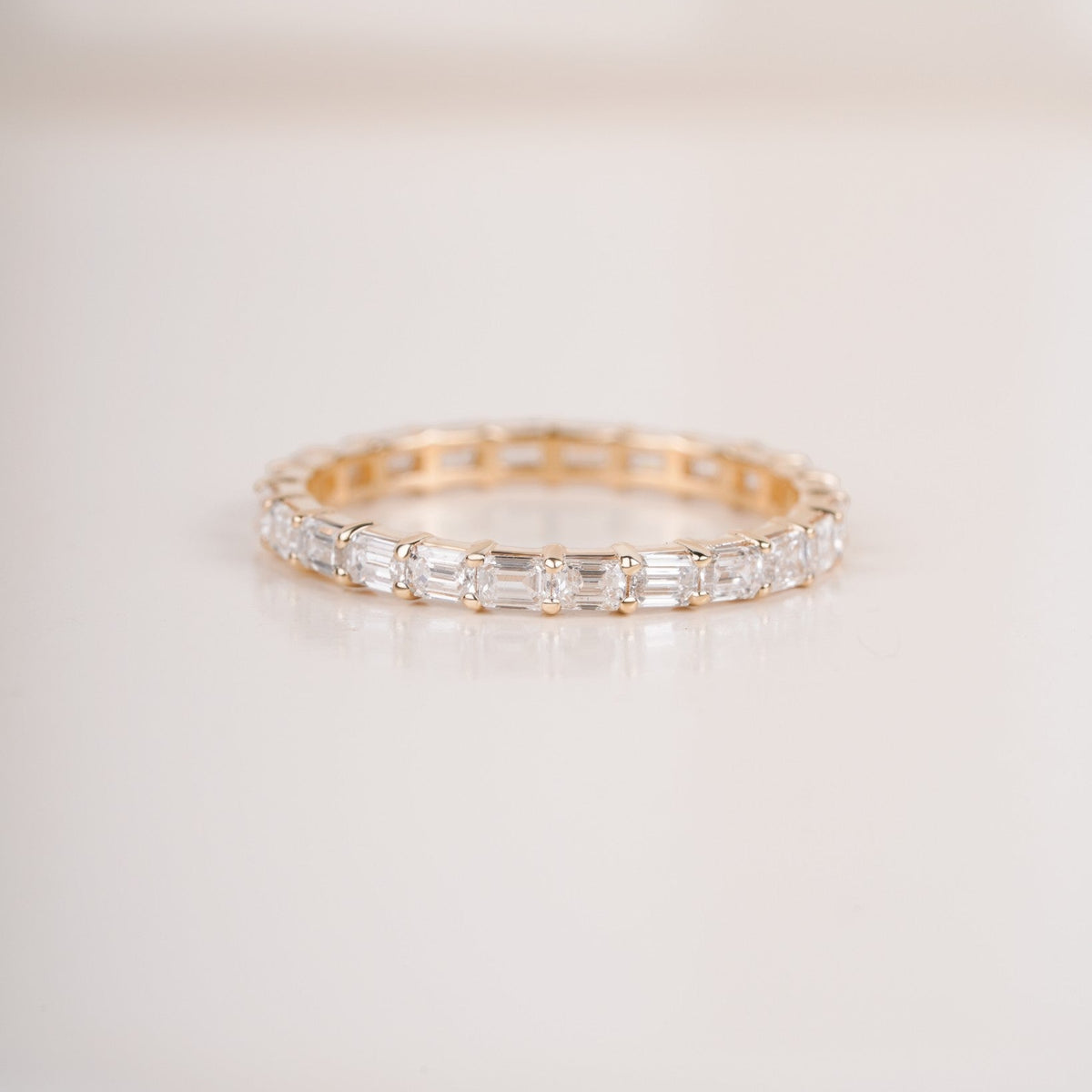 1.12ct TW Emerald Cut Lab Grown Diamond Eternity Band