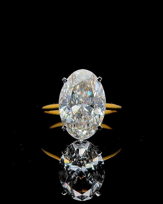 5ct Oval Lab-Grown Diamond Engagement Ring