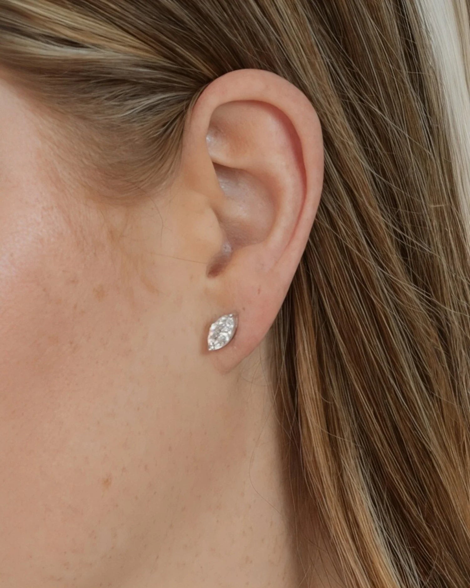 Marquise Diamond Stud Earrings
