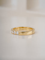 0.80ct lab grown diamond eternity ring band detail