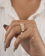 seven stone oval eternity ring in LAGANI packaging