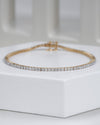 2.00 Carat TW Laboratory-Grown Diamond Tennis Bracelet in 9K Yellow Gold