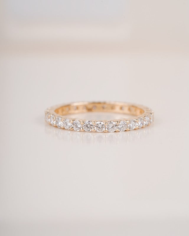 1.00ct TW Round Brilliant Cut Lab Grown Diamond Eternity Band