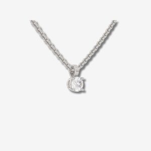 Best Lab-Created Diamond Solitaire Pendant with Chain in NZ