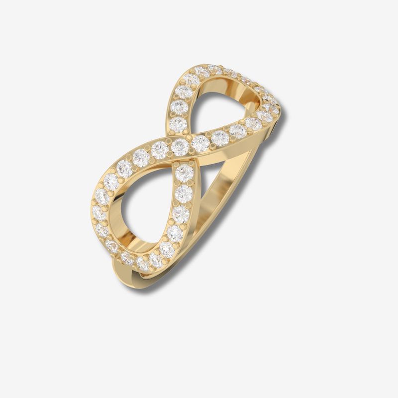 Buy Infinity Diamond Ring 10K Gold NZ