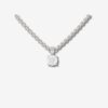 Lab-Created Diamond Solitaire Pendant with Chain