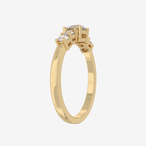 Prong Setting Diamond Five Stone Ring