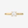 0.25 Carat Laboratory-Grown Diamond Ring in Yellow Gold