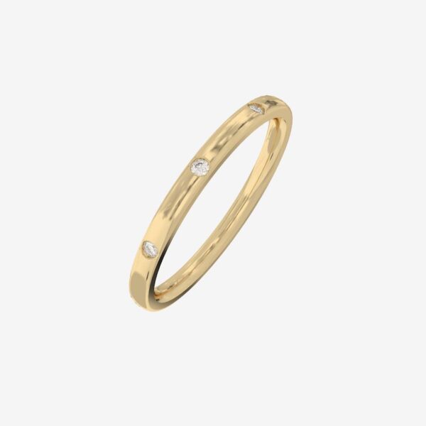 Buy 3 Stone Diamond Ring 10K Yellow Gold NZ