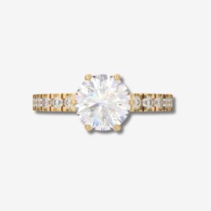 1.01 Carat Round Brilliant Diamond Engagement Ring