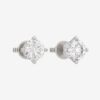 New Zealand 14kt White Gold 1.38 Carat TW Diamond Solitaire Stud Earrings