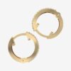 Hoop Earrings With 0.48 Carat TW Of Diamonds in 14kt Yellow Gold