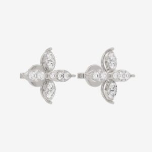 Diamond Earrings in 10kt White Gold