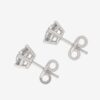 1.38 Carat TW Diamond Solitaire Stud Earrings in 14kt White Gold