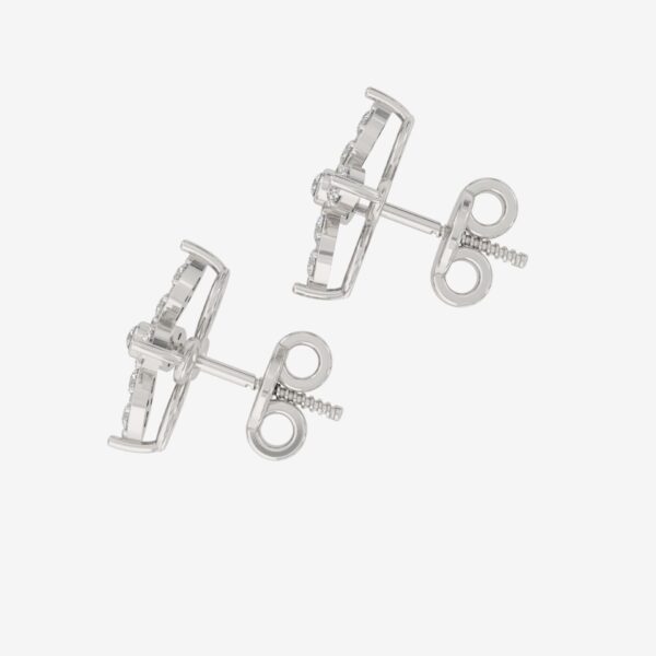 Diamond Earrings in 10kt White Gold